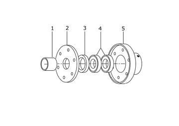 Ремкомплект заднего вала Brinkmann DC260/43/45