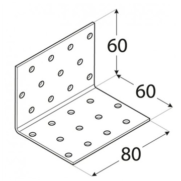 КМ5 РАЗЪЕМ МОНТАЖНЫЙ УГЛОВОЙ 60x60x80 10 шт.