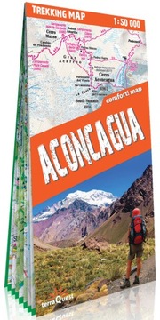 ACONCAGUA LAMINOWANA MAPA TREKKINGOWA TERRAQUEST