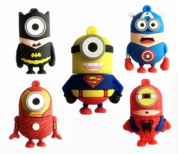 PENDRIVE USB 64 GB MINIONKI IRONMAN BAJKA BOHATER