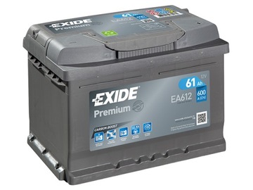 AKUMULATOR EXIDE PREMIUM 61AH 600A 61 AH EA612