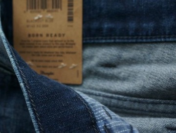 WRANGLER BRYSON jeansy rurki BLACKOUT BLUE W30 L32