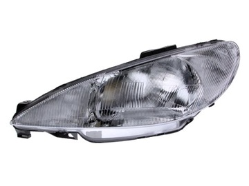 REFLEKTOR LAMPA PRZÓD PEUGEOT 206 98- KOMPLET L+P