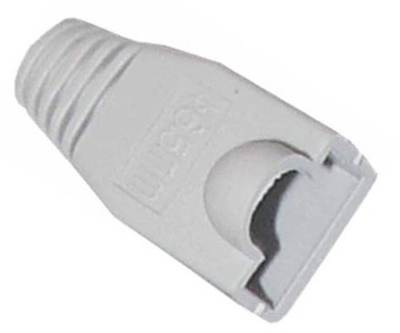 SZARA osłona wtyku 8p8c RJ45 RJ-45 10szt.