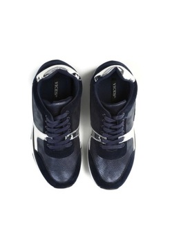 Sneakersy na koturnie BOTKI VICES r. 39 niebieskie