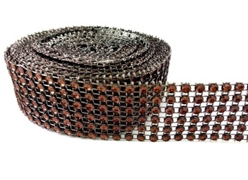 TAŚMA CYRKONIOWA DIAMENTOWA 4.5m 3cm BRĄZOWA 21