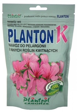 PLANTON K NAWÓZ DO PELARGONII PELARGONIE KWITNĄCE