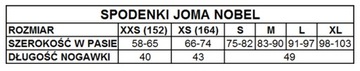 Размер тренировочных футбольных шорт JOMA NOBEL XL