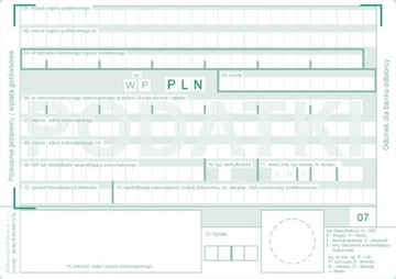 476-5M Podatki Polecenie Przelewu Wpłata Gotówki