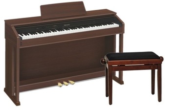 CASIO CELVIANO AP-470 BN BRĄZOWE PIANINO + ŁAWA