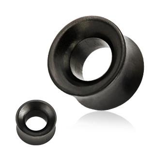 TUNELE - DREWNIANY TUNEL PLUG 16 mm DREWNO CZARNY
