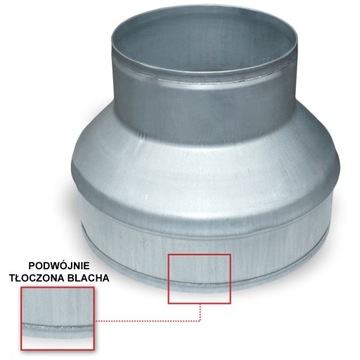 РЕДУКЦИЯ оцинкованная каминная гибкая труба 200/160 TERMOFLEX