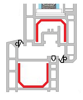 10mb Уплотнитель оконный КА-50 Черный