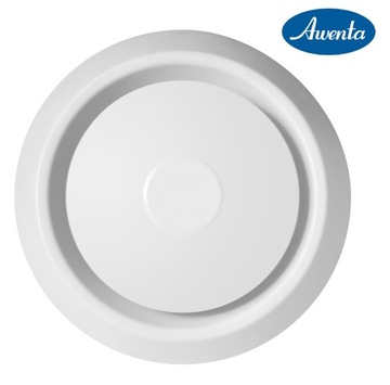 фото ориг. №11, Anemostat ventilation awenta fi 100 mm an1, white