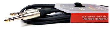 Kabel wtyk jack 6,3 st - wtyk jack 6,3 st 3m