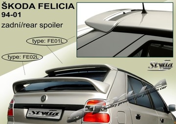 Спойлер спойлер на Skoda Felicia 94 - верхний спойлер