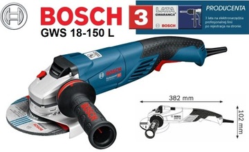 Bosch GWS 18-150 L Угловая шлифовальная машина 150 мм 1800 Вт