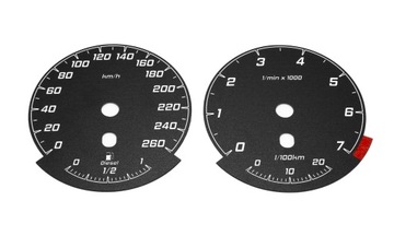 BMW E90 Diesel Tarcze Licznika [260km/h 7000rpm]