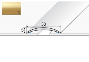 Listwa łączeniowa A03 aluminiowa 180cm ZŁOTO