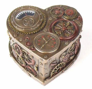 HEART BOX Статуэтка в стиле стимпанк VERONESE подарок