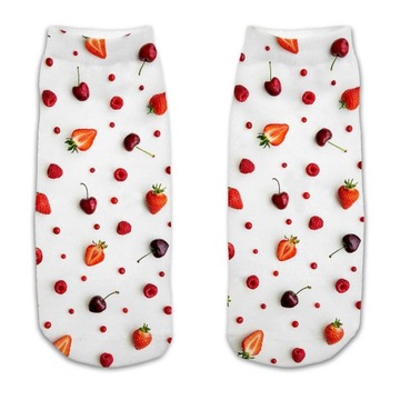 SKARPETKI STOPKI FULLPRINT 3D OWOCOWY RAJ PL