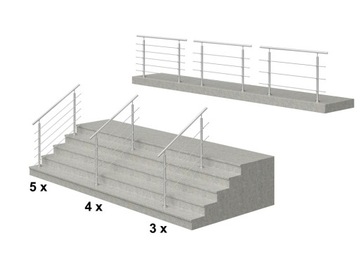 фото ориг. №5, Balustrade stainless steel, handrail 1, 5 mb, solid tube o thickness 2, 0 mm