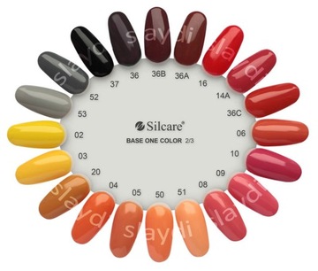 slay GEL BASE ONE silcare разноцветный пастельный неоновый красный