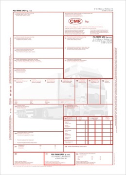 CMR KOLOR List przewoz. 3/4/5 odc./pieczątki+numer