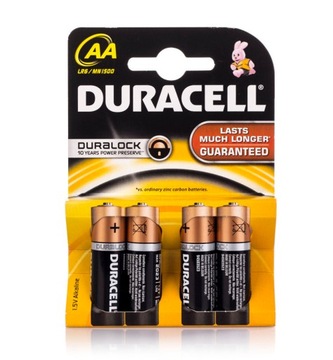 ЩЕЛОЧНЫЕ БАТАРЕЙКИ DURACELL AA МОЩНЫЕ R6