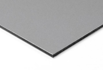 Dibond tubond PŁYTA reklamy 100X150cm SREBRNA plabond kompozytowa elewacje