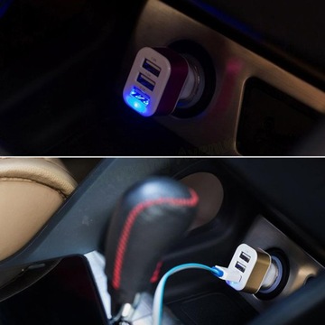 УНИВЕРСАЛЬНОЕ АВТОМОБИЛЬНОЕ ЗАРЯДНОЕ УСТРОЙСТВО НА 3 РАЗЪЕМА USB