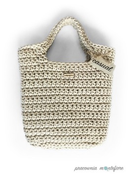 TORBA NA RAMIĘ TOREBKA BOHO SHOPPERKA WOREK ZE SZNURKA BAWEŁNA KOLORY