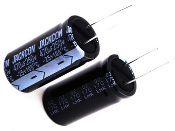 KONDENSATOR 470uF / 250V 22x42mm 105*C JACKCON LHK