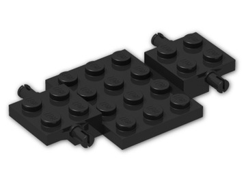 14551 LEGO 2441 - шасси 4x7x2/3 - черный - 1 шт.