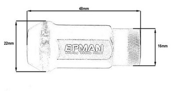 KUTE NAKRĘTKI KÓŁ EPMAN JDM M12x1.25 STALOWE