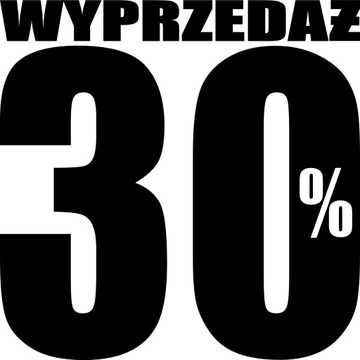 naklejki WYPRZEDAŻ CYFRY promocja reklama 45x45cm