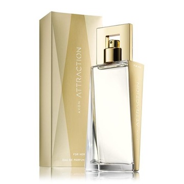 AVON-Zestaw ATTRACTION 50 ml+ balsam 15ml +perfumetka 125 ml+ próbka LOV u