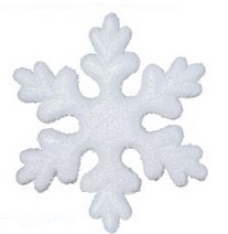 Płatek Śniegu Styropianowy Śnieżynka DIY Biały Dekoracyjny Święta 15cm