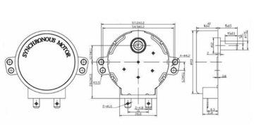 Мотор для микроволновой печи ССМ-5-240-ТД (4593)