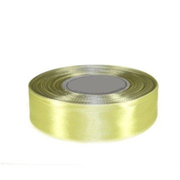Tasiemka satynowa 25 mm 32mb ŻÓŁTY ECRU 8010