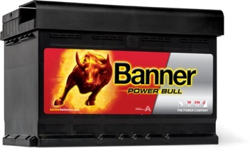 Аккумулятор Banner Power Bull 12В 72Ач 660А, ПРАВЫЙ