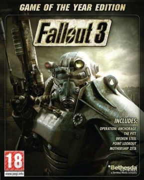 FALLOUT 3 GAME OF THE YEAR GOTY STEAM KLUCZ AUTO + BONUS