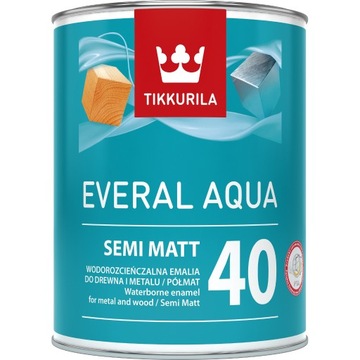 Emalia wodna Tikkurila Everal Aqua 10 40 80 NOWOŚĆ