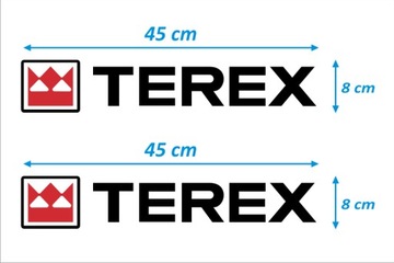 NAKLEJKA NAKLEJKI - TEREX - 2 szt. - CZARNE