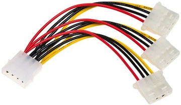 ADAPTER PRZEJŚCIÓWKA ZASILANIA z MOLEX na 3x MOLEX