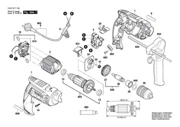 Выключатель BOSCH GSB 13 RE 1600 GBS 16 RE