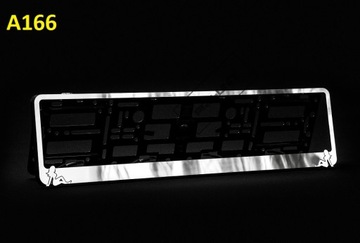 Рамка номерного знака INOX! Mercedes AMG GT с регистрационным номером G