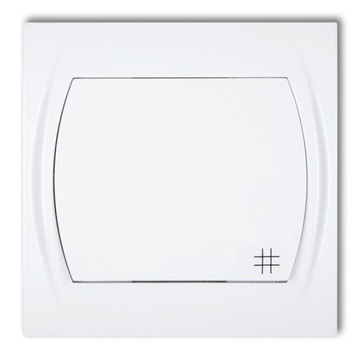 Włącznik krzyżowy podś. biały LWP-6L LOGO KARLIK