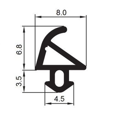 ПЛАСТМО С-1113 Уплотнитель оконный
