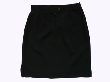 Elegancka czarna prosta spódniczka klasyczna S/M